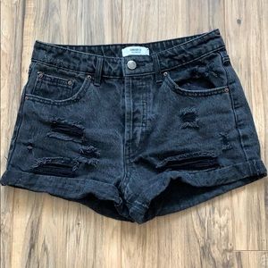 Forever 21 Distressed Denim Shorts Size 24